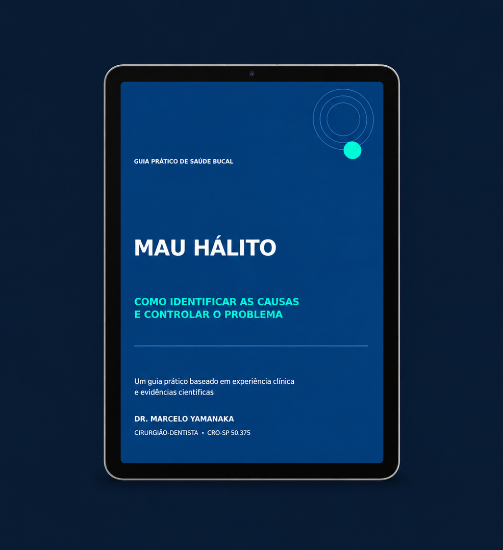 Capa do e-book Guia Prático de Saúde Bucal: Mau Hálito